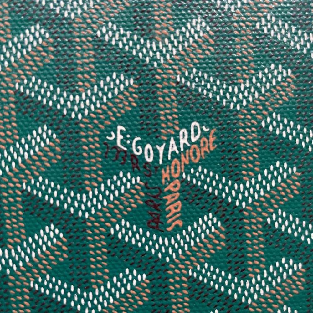 Goyard Green Goyardine Pattern Wallet